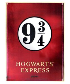 Harry Potter Lastra Metallica con Ganci Binario 9 3/4 28 x 38 cm Abystyle