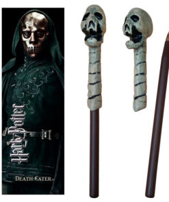 Harry Potter Mangiamorte Skull Wand Pen E Segnalibro Noble Collection
