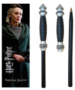 Harry Potter Narcissa Malfoy Wand Pen E Segnalibro Noble Collection