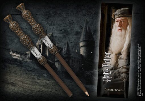 Harry Potter Penna e Segnalibro Bacchetta Albus Silente Noble Collection