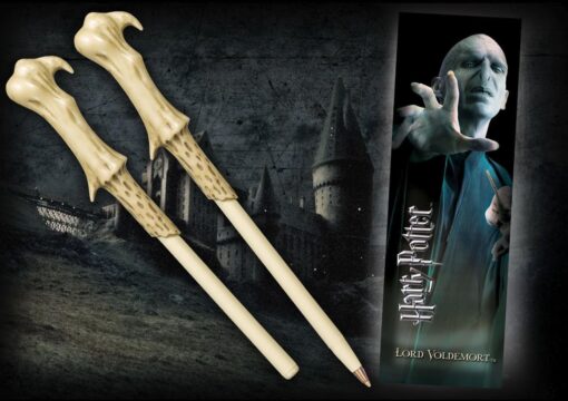 Harry Potter Penna e Segnalibro Bacchetta Lord Voldemort Noble Collection