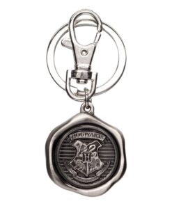 Harry Potter Pewter-portachiavi Hogwarts Logo Con Figure Int.