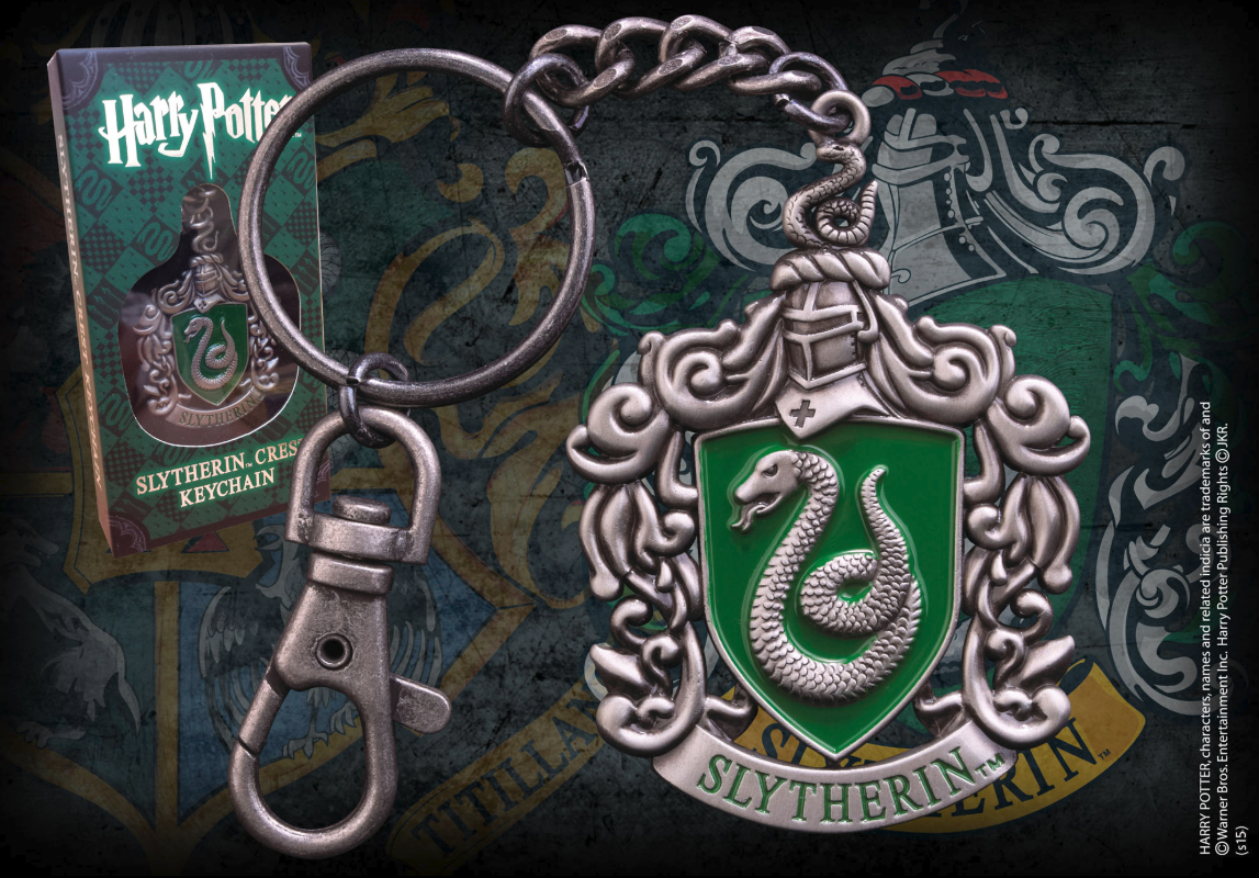 Harry Potter Portachiavi con Stemma Serpeverde 5 Cm Noble Collection