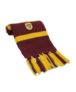 Harry Potter Sciarpa per Costume Adulto Grifondoro Bordeaux e Oro Distrineo