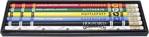 Harry Potter Set Di 6 matite Casate Hogwarts Half Moon Bay