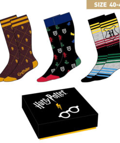 Harry Potter Set Regalo 3 Paia Di Calzini Uomo Misura 40/46 Cerdà