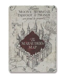 Harry Potter Tin Sign Mappa Del Malandrino 15 X 21 Cm Logoshirt