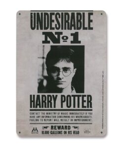 Harry Potter Tin Sign Undesirable No. 1 15 X 21 Cm Logoshirt
