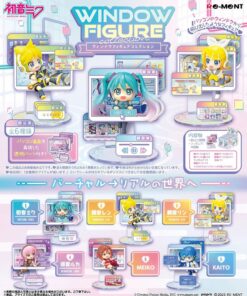 Hatsune Miku Mini Figures 6 Cm Window Figura Collection  Re-ment