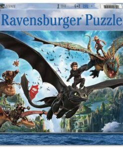 How To Train Your Dragon Children's Jigsaw Puzzle Xxl Dragons & Heroes (150 Pezzi) Ravensburger