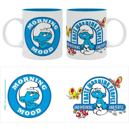 I Puffi Tazza Mood Mattiniero 320ml Good Gift