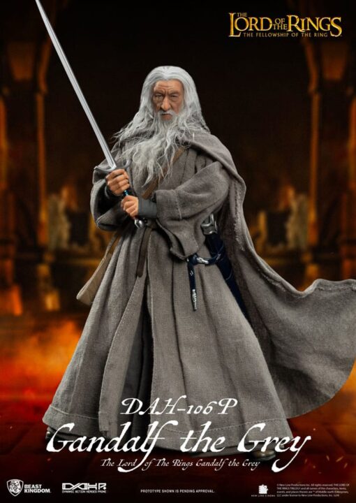 Il Signore Degli Anelli Dynamic 8ction Heroes Action Figura 1/9 Gandalf The Grey 21 Cm Beast Kingdom Toys
