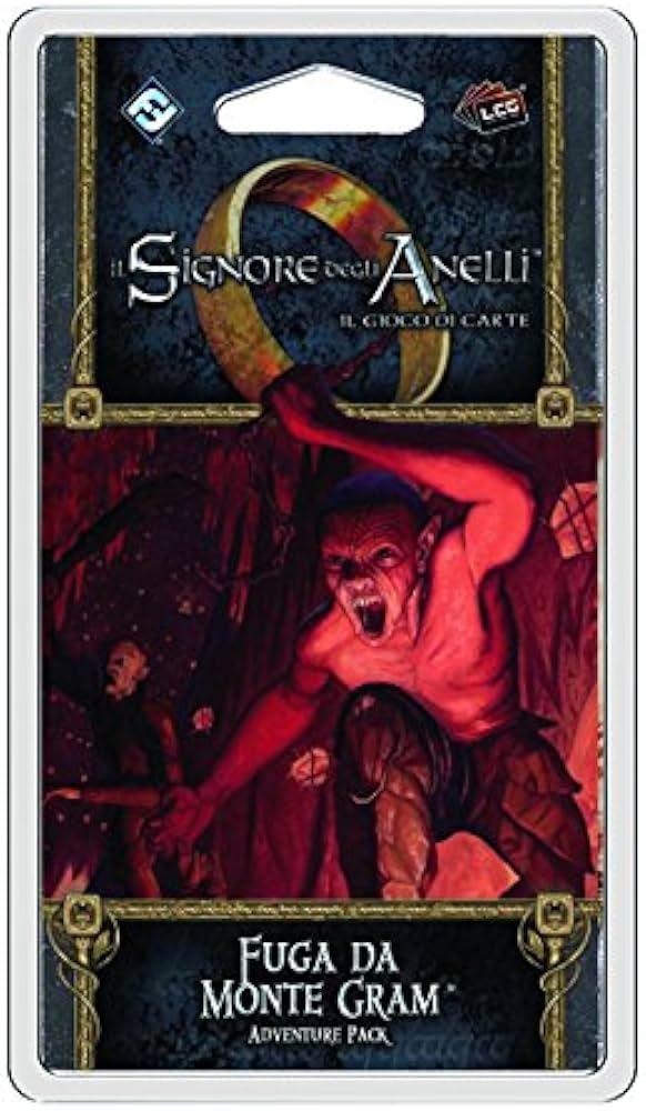 Il Signore Degli Anelli LCG Fuga Da Monte Gram Espansione Italiano Giochi Uniti