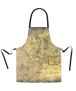 Il Signore Degli Anelli Map Of Middle Earth Grembiule Accessori Cucina Sd Toys