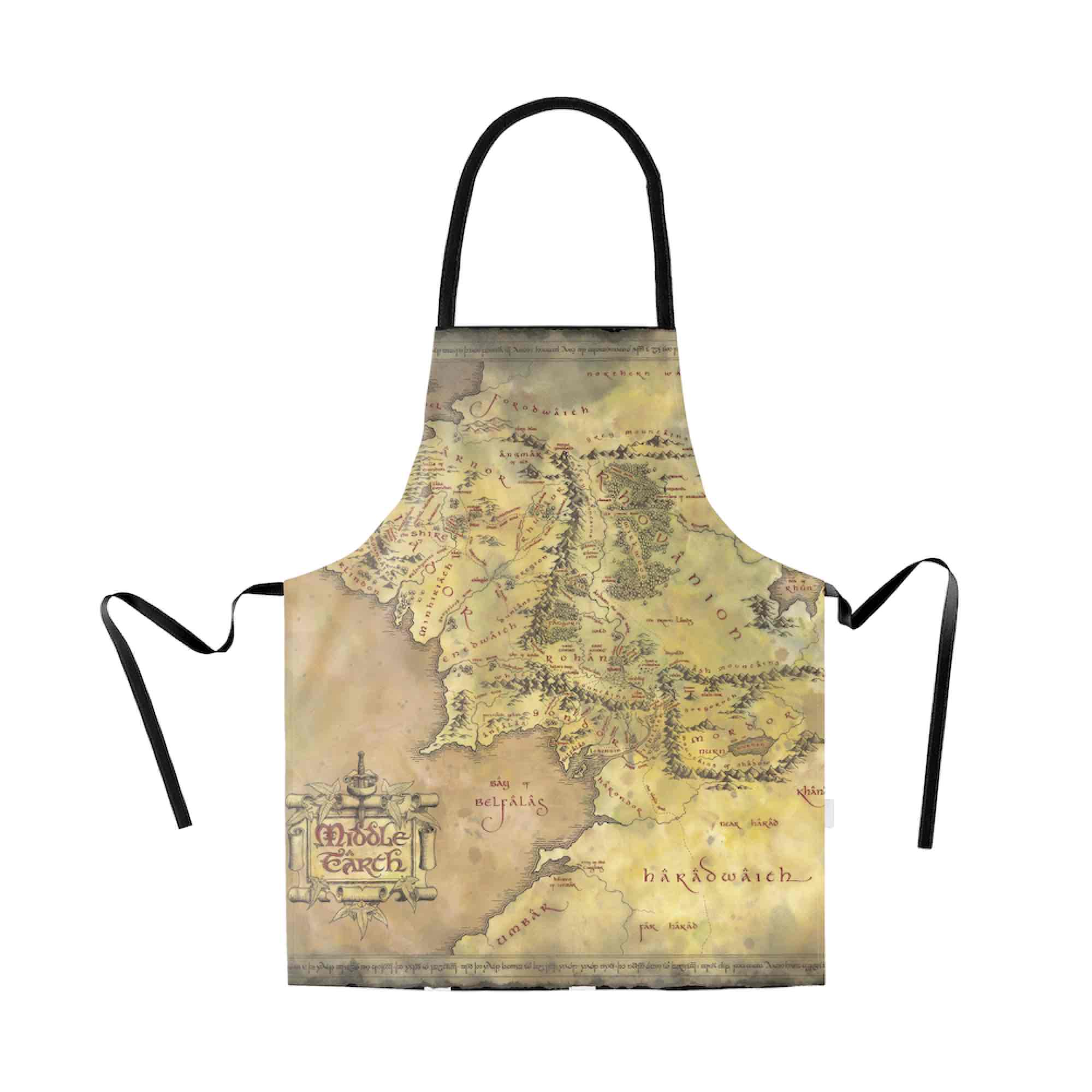 Il Signore Degli Anelli Map Of Middle Earth Grembiule Accessori Cucina Sd Toys
