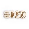 Jurassic Park Sottobicchiere 4-packs Life Found A Way Case (6) Half Moon Bay