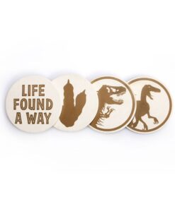 Jurassic Park Sottobicchiere 4-packs Life Found A Way Case (6) Half Moon Bay