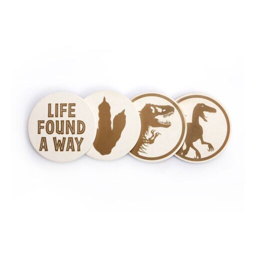 Jurassic Park Sottobicchiere 4-packs Life Found A Way Case (6) Half Moon Bay