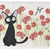 Kiki's Delivery Service Cloth Lunch Napkin Jiji Red Flowers Marushin