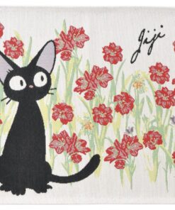 Kiki's Delivery Service Cloth Lunch Napkin Jiji Red Flowers Marushin