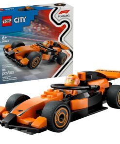 LEGO CITY 60442 - PILOTA E MONOPOSTO MCLAREN F1
