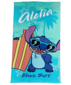 Lilo e Stitch Telo Mare Microfibra Alien Surf 70 x 140 Cm Disney