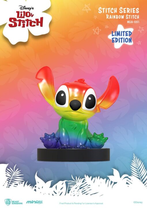 Lilo & Stitch Mini Uova Attack Figura Stitch Series Arcobaleno Stitch 8 Cm Beast Kingdom Toys