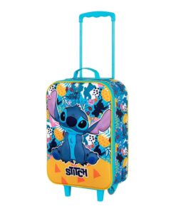 Lilo & Stitch Soft 3d Trolley Valigia Stitch Multicolor 52 Cm Karactermania