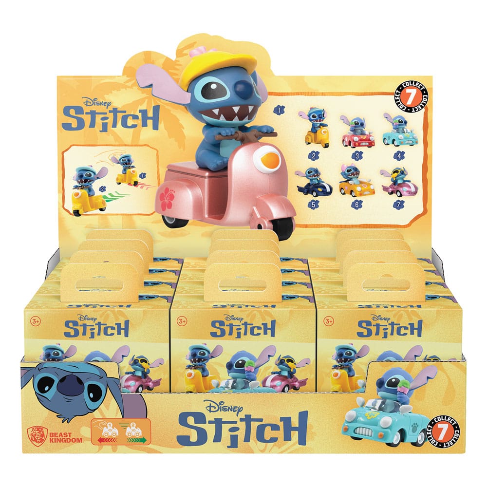 Lilo & Stitch Zoom Hero Pullback Vehicles Con Figures Stitch (blind Box Ver.)  Yume Toys