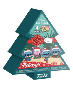 Lilo&stitch Holiday 2025 Pocket Pop! Vinile Portachiavis 4-pack Tree Holiday Box 4 Cm Funko