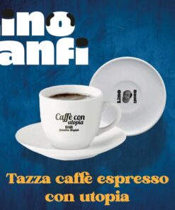 Lino Banfi Tazza Di Ceramica Caffe Con Utopia Espresso Infinite Statue