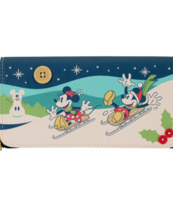 Loungefly Disney Mickey & Minnie Holiday Portafoglio Loungefly