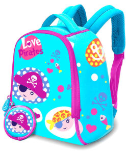 Love Pirates Zaino + Borsellino Neoprene Zaino 25cm Bambino Licensing