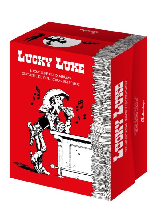 Lucky Luke Pile Of Comics Collect Figura Statua Plastoy