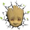Marvel 3D LED Light Baby Groot Face 3D 3Dlight