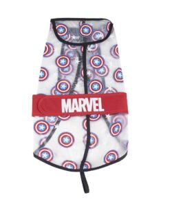 Marvel Capitan America Impermeabile per cane S For Fun Pets Cerdà