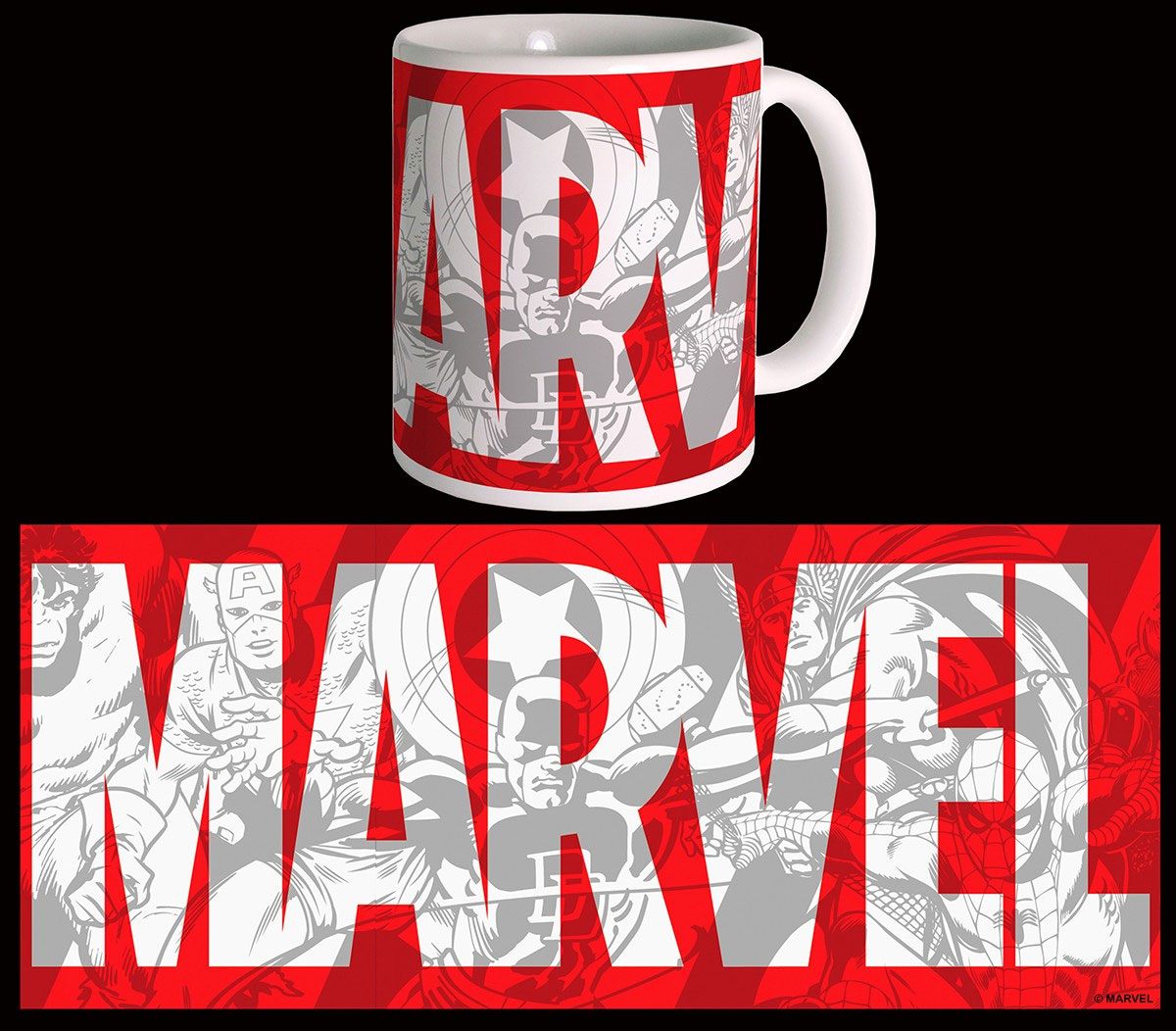 Marvel Comics Tazza big Logo Semic