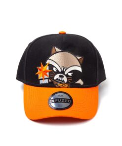 Marvel Kawaii Rocket Racoon Cappellino Regolabile Curvo Difuzed