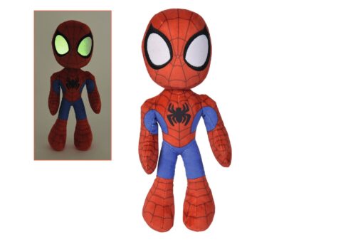 Marvel Peluche Figura Glow In The Dark Eyes Spider-man 25 Cm Simba