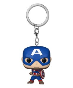 Marvel Pocket Pop! Portachiavi Vinile Captain America 4 Cm Funko
