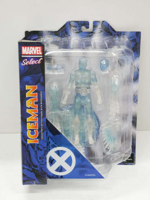 Marvel Select Comic Figura Iceman 18 Cm Diamond Select (Spedito in 24 ore)