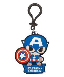 Marvel Soft Touch Pvc Bag Clip Captain America Con Figure Int.