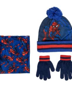 Marvel Spiderman Winter Set Scalda Collo Cappello Guanti Cerdà