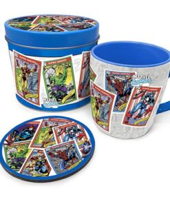 Marvel Tazza Con Sottobicchiere Retro Collectors Cards Pyramid International
