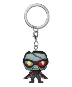 Marvel What If...? Pocket Pop! Vinile Portachiavi 4 Cm Zombie Falcon Funko