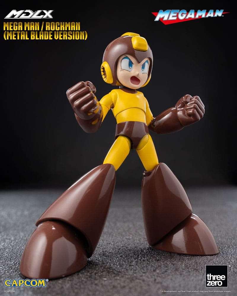Mega Man Mdlx Action Figura Mega Man / Rockman (metal Blade Version) 10 Cm Threezero