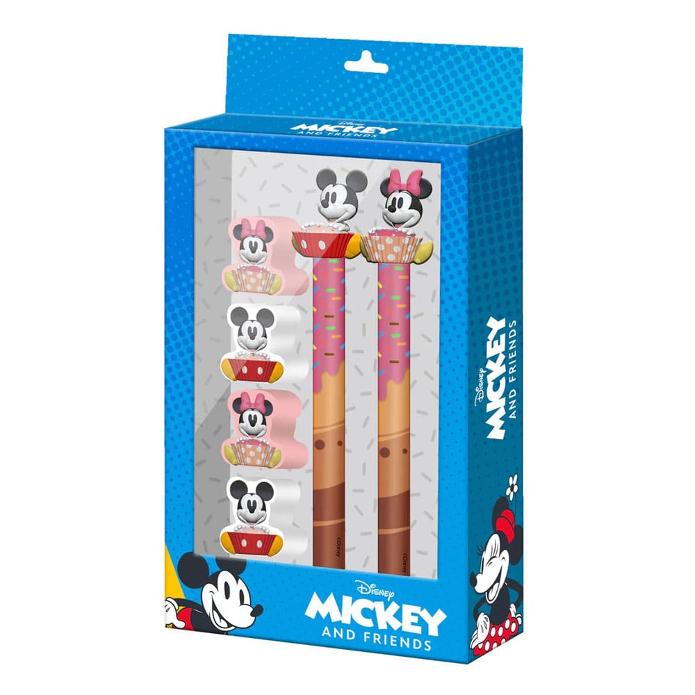 Mickey & Minnie Stationery Set 6-Pack Karactermania