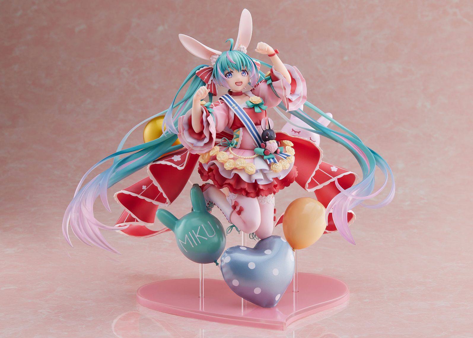 Miku Hatsune Pvc Statua 1/7 Miku Hatsune Birthday 2021 (pretty Rabbit Ver.) By Spiritale 21 Cm Square-enix