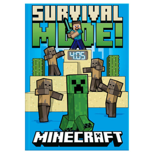Minecraft Agenda Con Led Clock Bambino Licensing