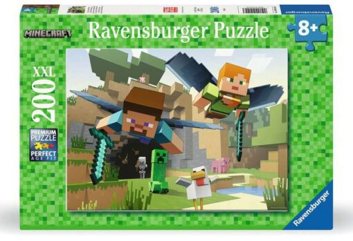 Minecraft Children's Jigsaw Puzzle Xxl Animal Adventures (200 Pezzi) Ravensburger